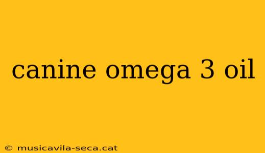 canine omega 3 oil