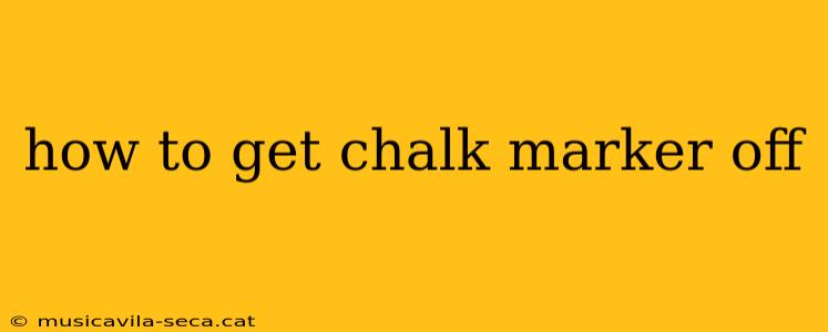 how to get chalk marker off