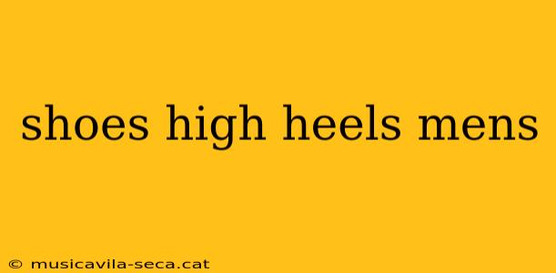 shoes high heels mens