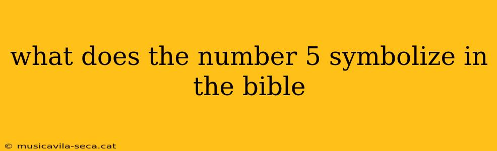 what does the number 5 symbolize in the bible