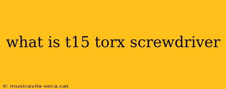 what is t15 torx screwdriver